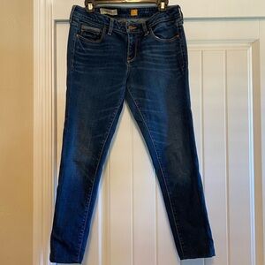 Pilcro and the Letterpress Dark Blue Skinny Jeans